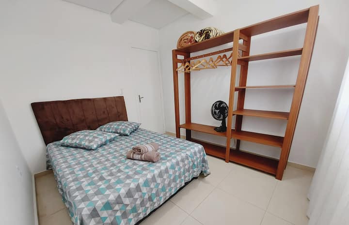 Bedroom 2, with a double bed and wardrobe.