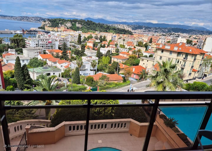 Le Baccarat - Parking, Wifi, Ac, Vue Mer, 4 Pers - Nice
