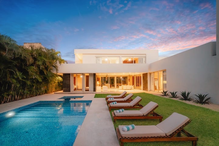 Villa Yakunah-5 Min Walk To Lagoon-up To 18 Guest - Akumal