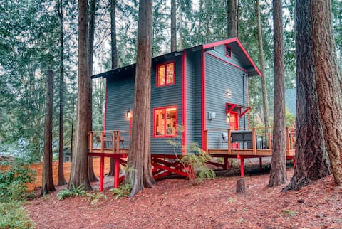 House among the cedars (hot tub, fire pit, bbq!)