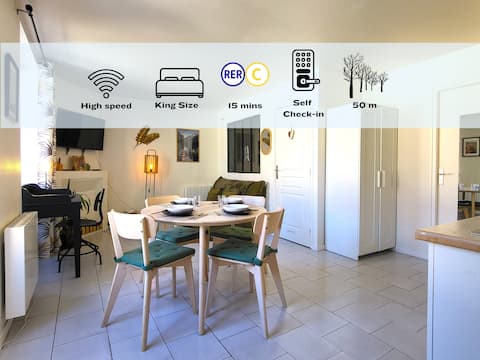 Le Paradis Sauvage: Charming 2-room apartment close to nature