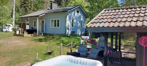Grandma's cottage with a yard sauna