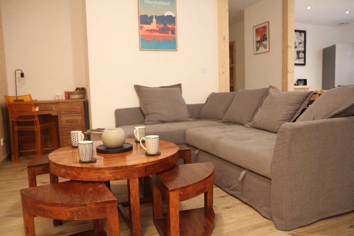 Successful Airbnb property: Entire accommodation - townhouse in Diocèse De Belfort Montbéliard