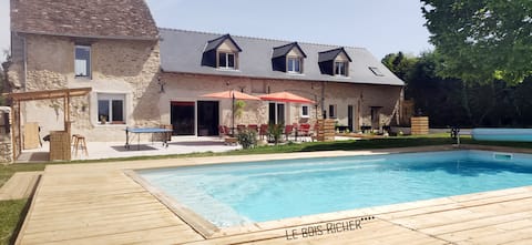 Gîte du bois Richer 4 * * * * with pool
