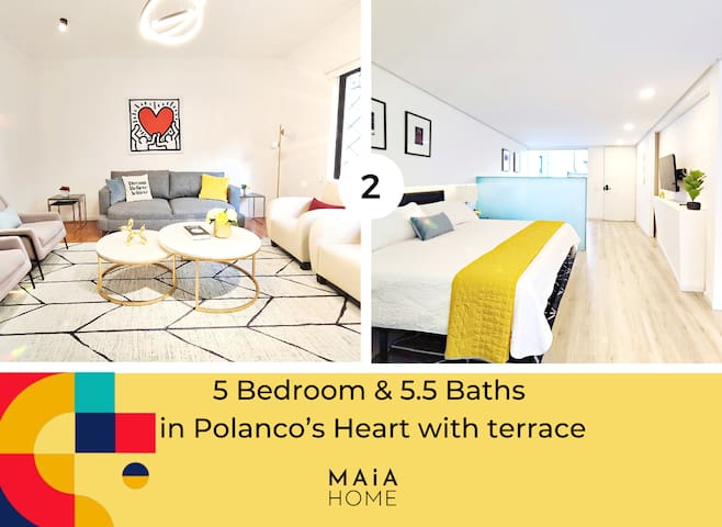 Luxury Living for Groups – 4BR House +Loft+Terraza