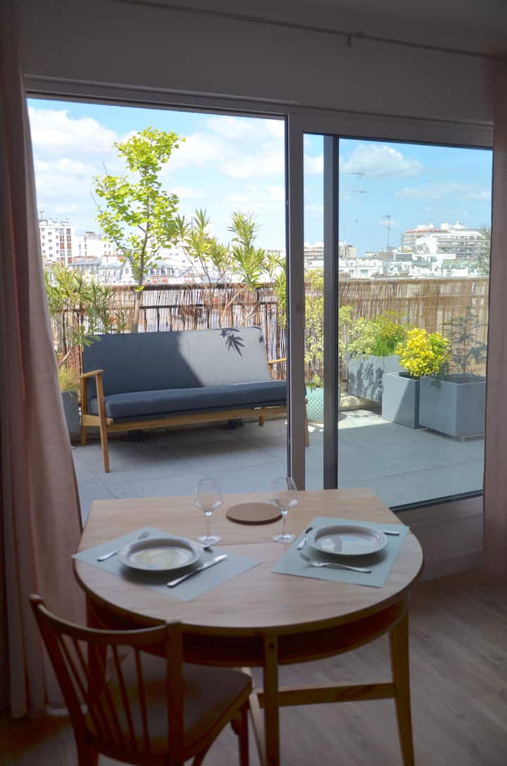 Studio Indépendant
"La Terrasse" - XX Distrito de París