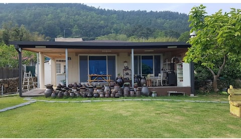 Namhae stone wall house