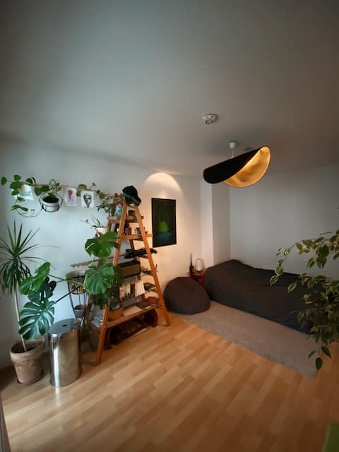 Successful Airbnb property: Bright apartment + balcony by the river in Linden Nord