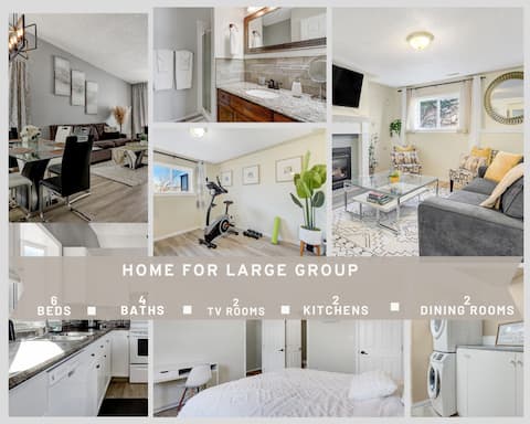 Perfect 6 bed 4 bath 2 kitchen 2 livingrooms home