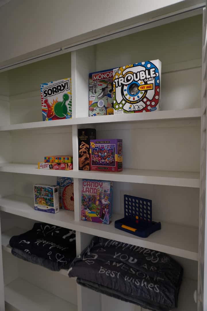 Closet Area with Games
