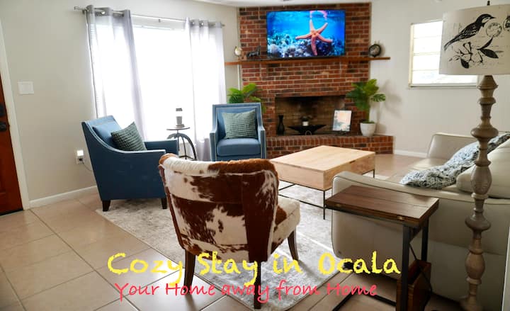 Cozy Stay Ocala | King | Near Wec |Fenced|sleeps 9 - Ocala, FL
