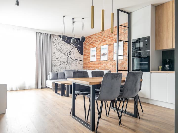 Loftowy Apartament Przy Stoczni Doki & Foodhall - Gdansk