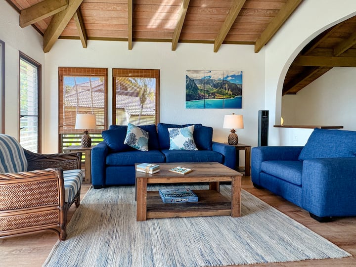 Poipu Ocean View + Ac | Pool & 3m Walk To Beach - Kauai, HI