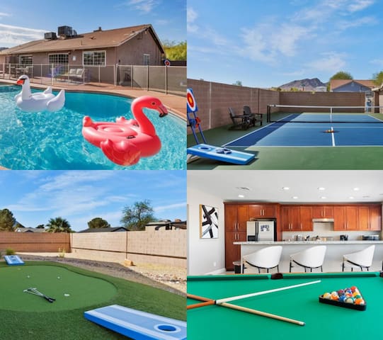 BRAND NEW Pickleball Paradise: Pool & Games, Fun!