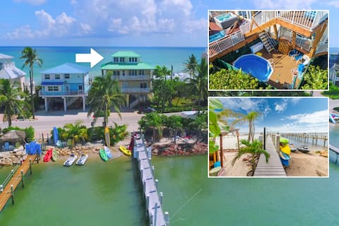 Carpe Diem:7BR/5BA Private Beach+Pool/dock/hot tub