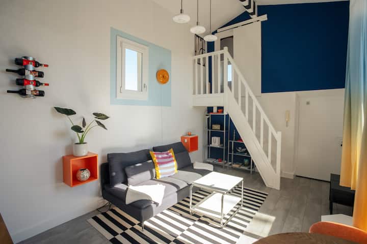 Duplex Climatisé Avec Terrasse Dans L'hyper-centre - ibis Nîmes Ouest - A9