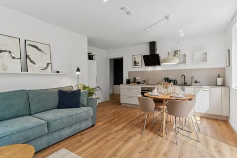 Deluxe Apartment in Bielefeld-Free Parking-Terrace