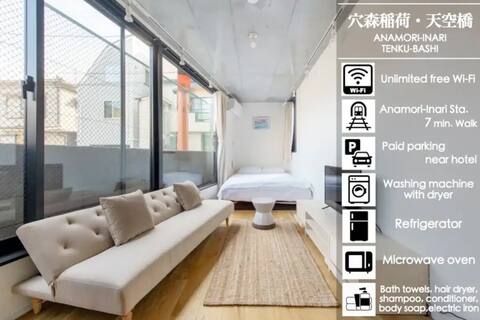 New open/Power spot/Disease-free/Haneda Airport/Shinagawa/Designer/Up to 3 people/102