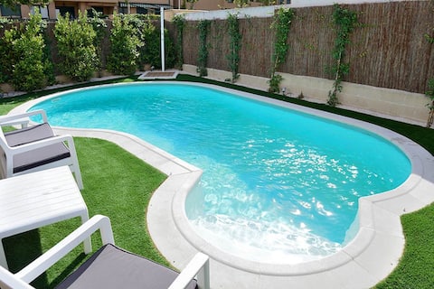 Cozy house Villanueva pool & air conditioning