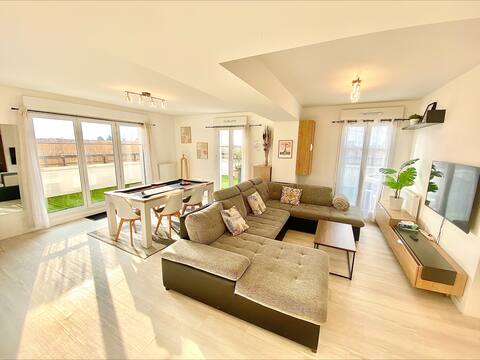 Le Prestige Terrasse - Family Cocoon - Billiards & Jacuzzi