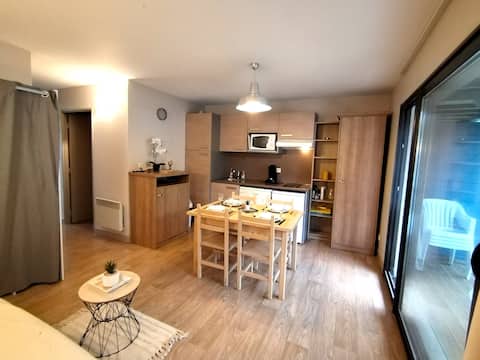 Arreau Apartment T1bis with terrace and swimming pool