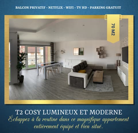 T2 Cosy - 70m2 in the heart of town