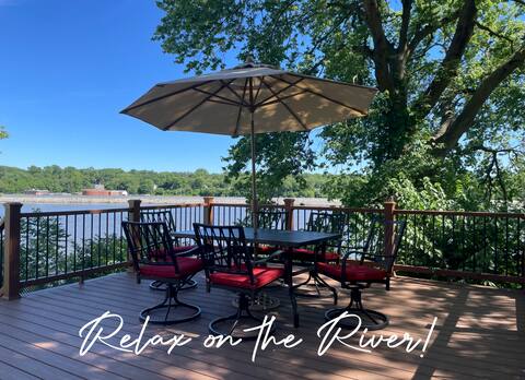 Riverhouse with large deck!