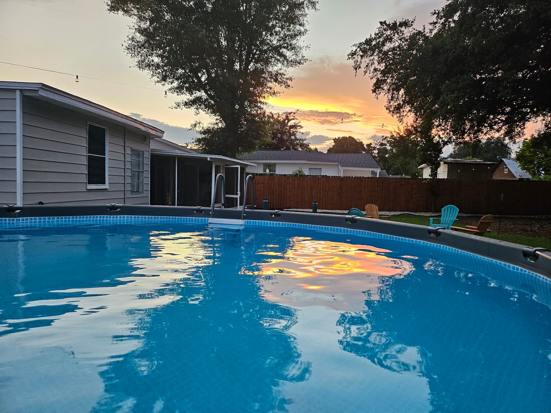 Private backyard pool at The Backyard Oasis