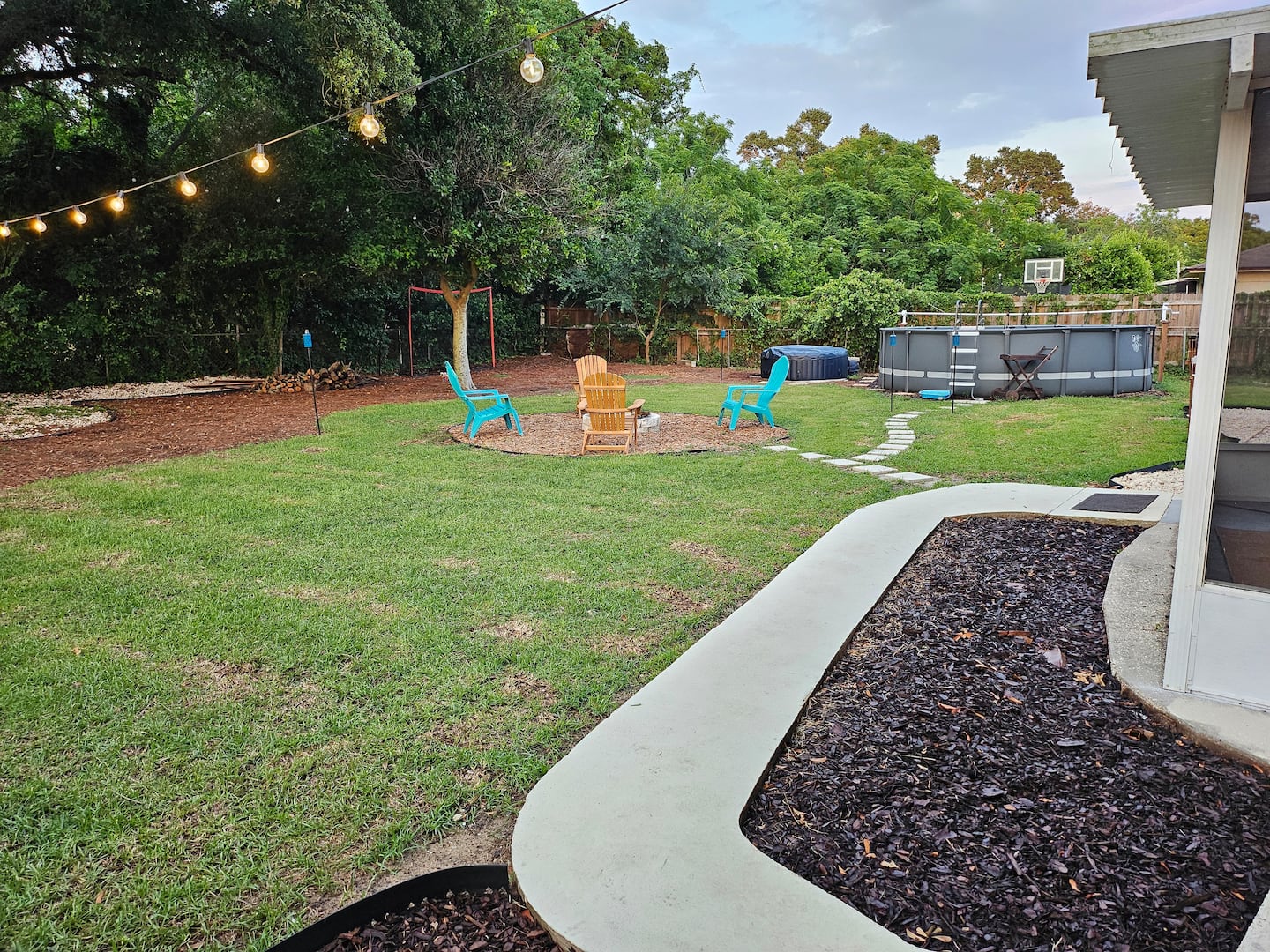 Backyard view