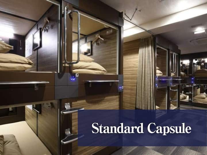 Tumia godoro mahususi la Simmons na duvet. Ikiwa na vifaa kamili, ninakuahidi usingizi mzuri wa usiku.
Tunatoa televisheni, vichwa vya sauti, maduka, chaja na plagi za masikio kwenye kofia.Tafadhali pumzika katika sehemu ya kujitegemea.