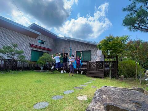 Sound of water, forest breeze. Use of a private house
