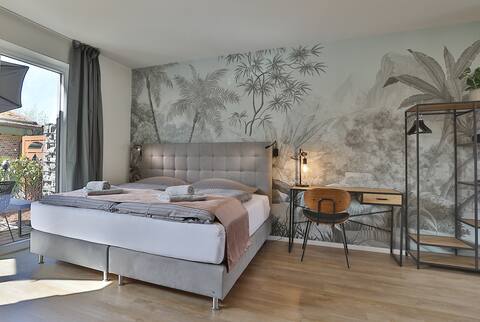 NEU Design-Apartment Heidetraum, Wallbox, Terrasse