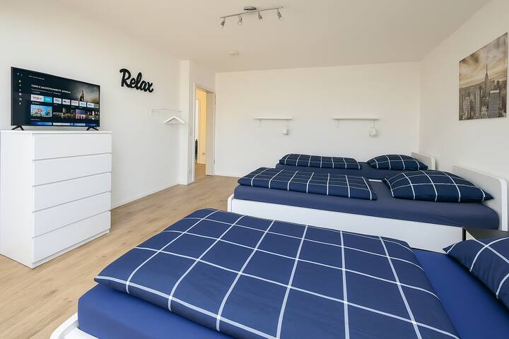 E04 + E05 en Essen: dormitorio 4/3 camas