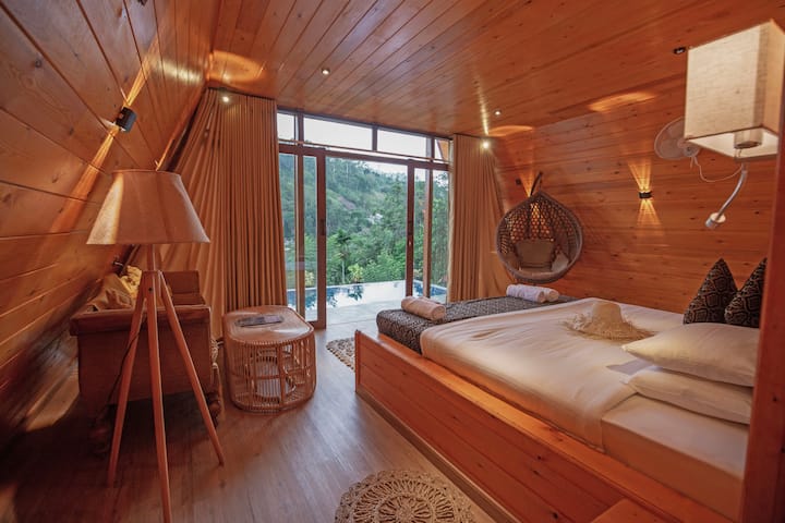 A Frame Cabin With Infinity Pool - Tea Cabins - Sri Lanka