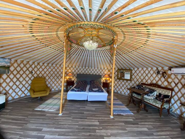 เมื่อคุณเข้าไปในกระโจมทรงกลม