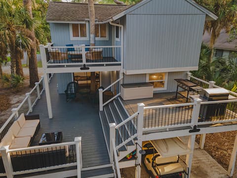 Beach House + 2 Golf Carts -Fall Nights Discounted