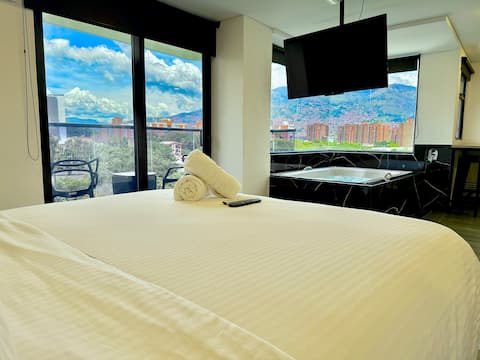 Loft 309 Laureles•Jacuzzi•Fast WiFi•Rooftop•Balcony