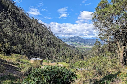 Coffee Husk Cabin on Mountain Peak