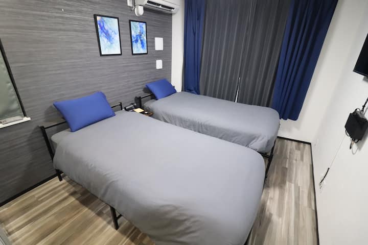 5 minutes on foot from Ikebukuro Station!Newly built boutique hotel: single twin ⑥/Anime 10 minutes on foot