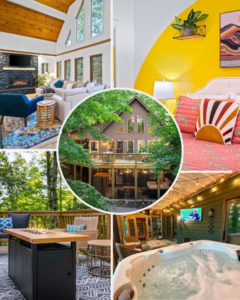 Fall Foliage | Hot Tub • Sauna • Games • Firepit