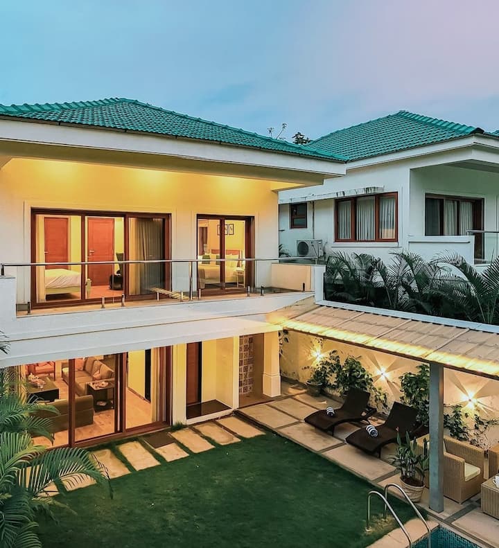 Tranquil Oasis -3 Bhk Luxe Villa With Pvt Pool - Goa
