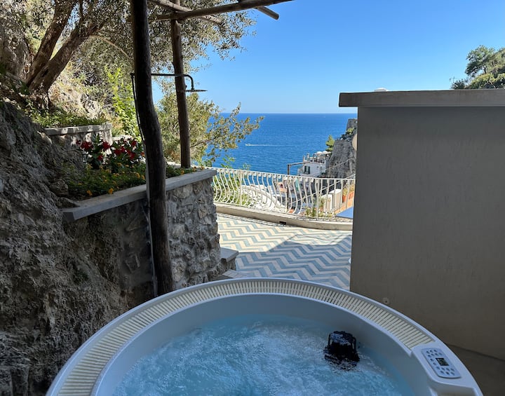 Amalfi Coast Suite Sea View  Hot Tub, No Stairs - Praiano