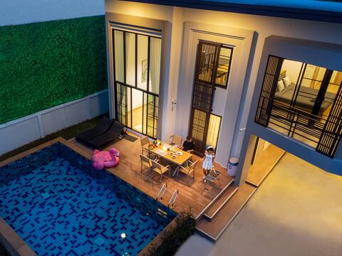 Luxe Japandi Pool Villa - near Central Festival
