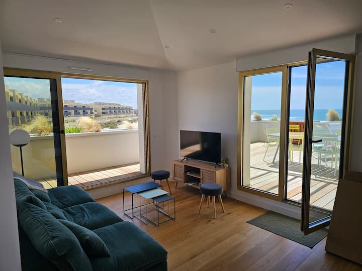 Splendide Appartement, Vue Mer, Dernier éTage - Lacanau Océan