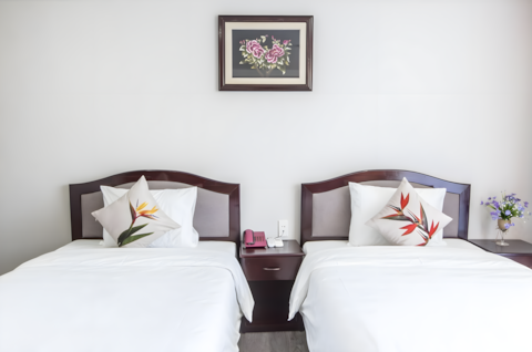 Standard two single beds