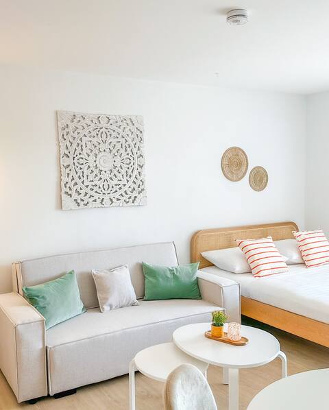 The Sunset Club | Studio II | Kitchen-Balcony-Parking
