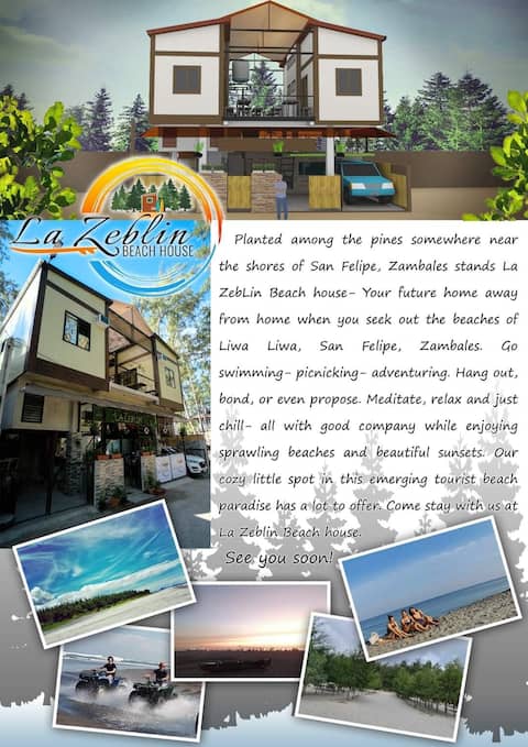 La ZebLin Beach House Liwliwa (24 pax recom cap)