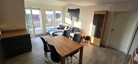 Modern 3 room apartment with big balcony for 4 Pax