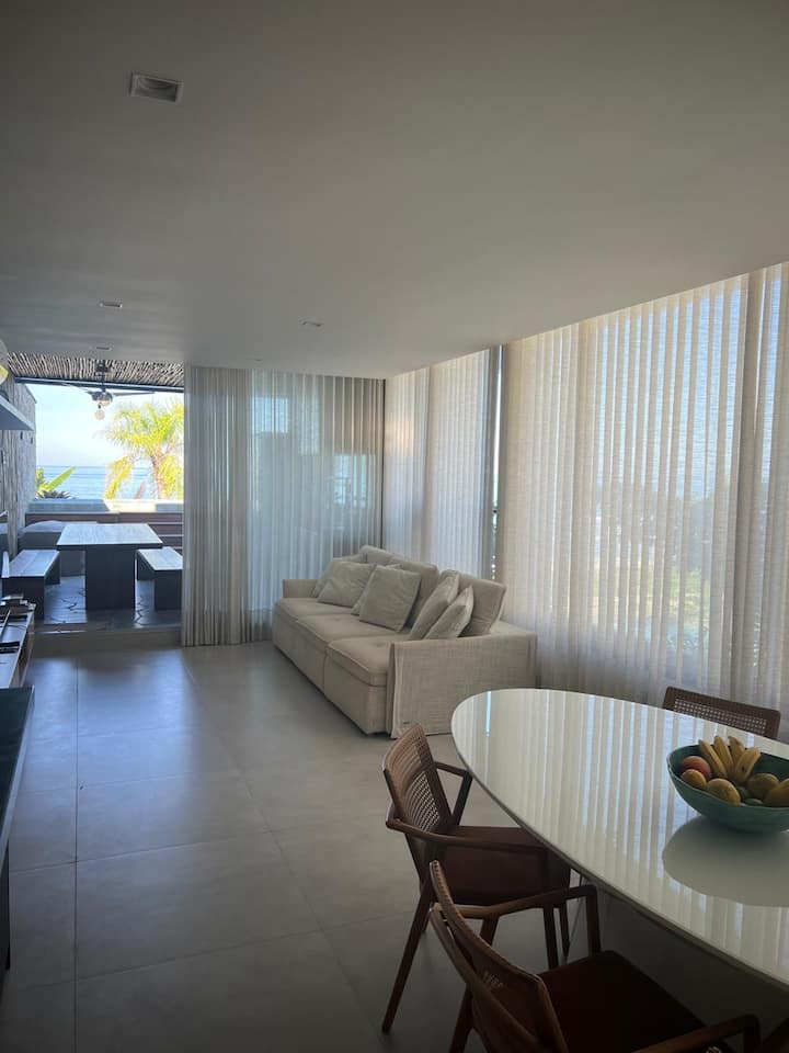 Casa De Alto Padrão, Pé Na Areia Em Juquehy. - São Sebastião