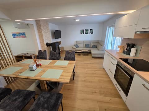 Family apartment with sauna